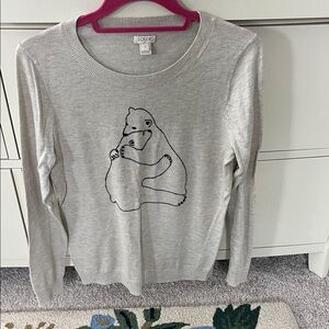 J.Crew Factory bear hug teddie sweater small